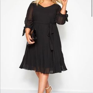 Black Pleated Dress